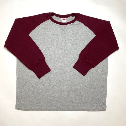 Grey/Burgandy Raglan Sleeve Jersey XL